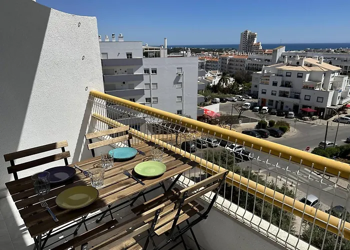 شقة Go4portugal - Dinis - Luxe With Pool, Airco, Seaview With Two Balcony البوفيرا